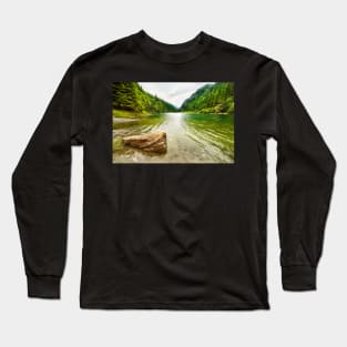 Petrimanu Lake in Romania Long Sleeve T-Shirt